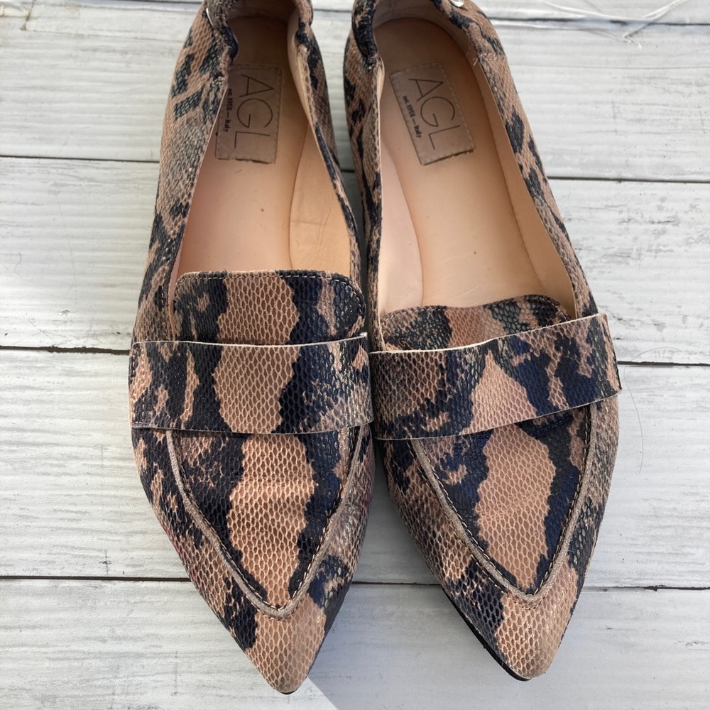 AGL snake pattern shoes on 40 1/2